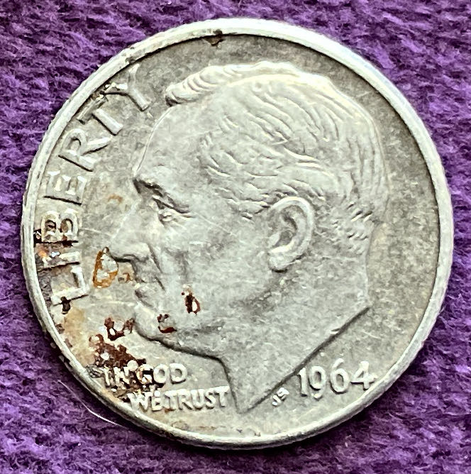 Dime 1964 D Roosevelt  coin collectible - Main Image 3