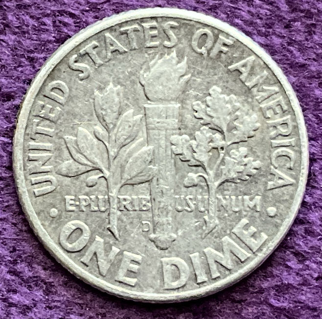 Dime 1964 D Roosevelt  coin collectible - Main Image 4