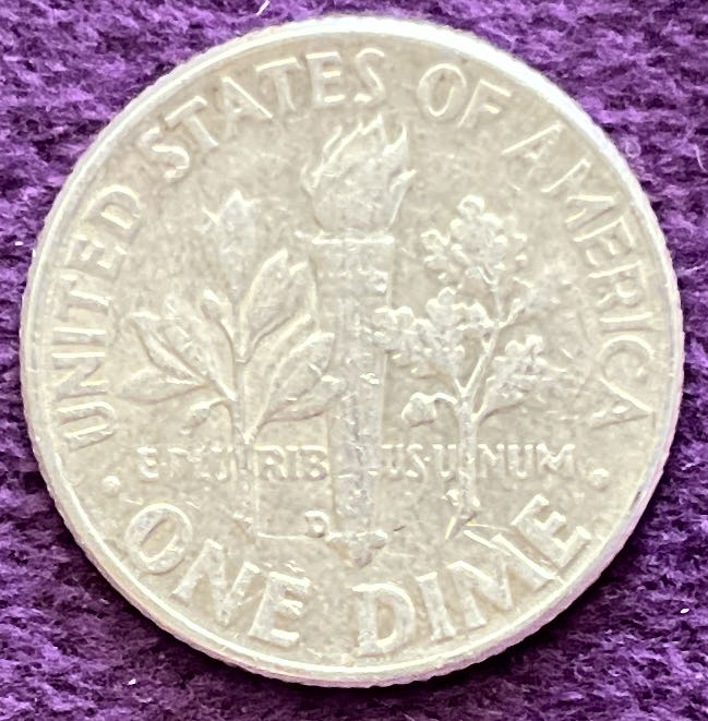 1963 D Roosevelt Dime  coin collectible - Main Image 4