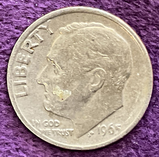 Dime 1965 Roosevelt  coin collectible - Main Image 3