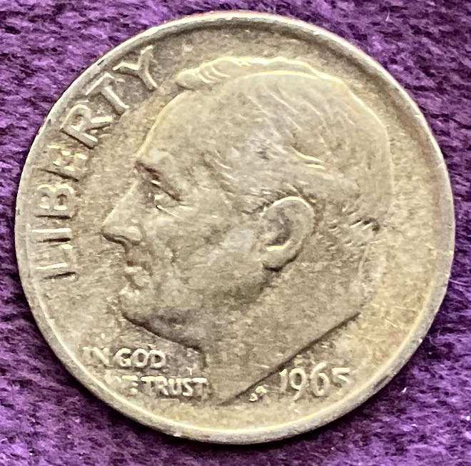 Dime 1965 Roosevelt  coin collectible - Main Image 3