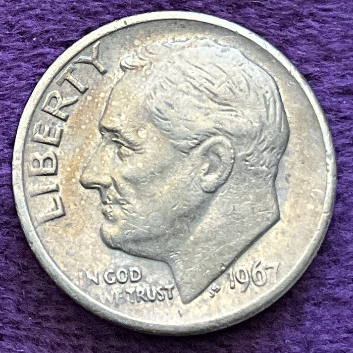 Dime 1967 Roosevelt  coin collectible - Main Image 3