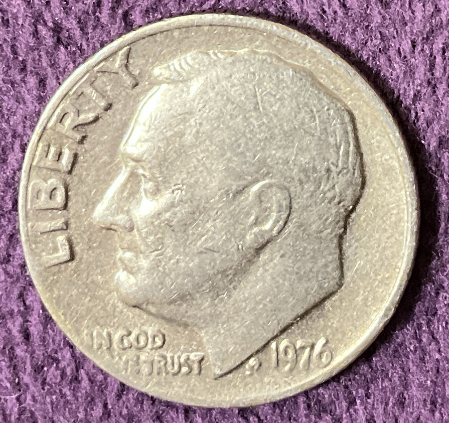 Dime 1976 Roosevelt  coin collectible - Main Image 3