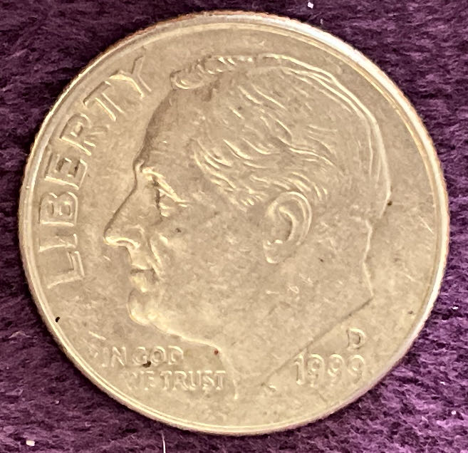 Dime 1999 D Roosevelt 1  coin collectible - Main Image 3