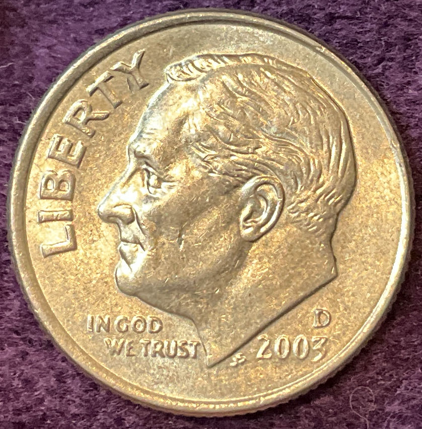 Dime 2003 D Roosevelt 1  coin collectible - Main Image 3