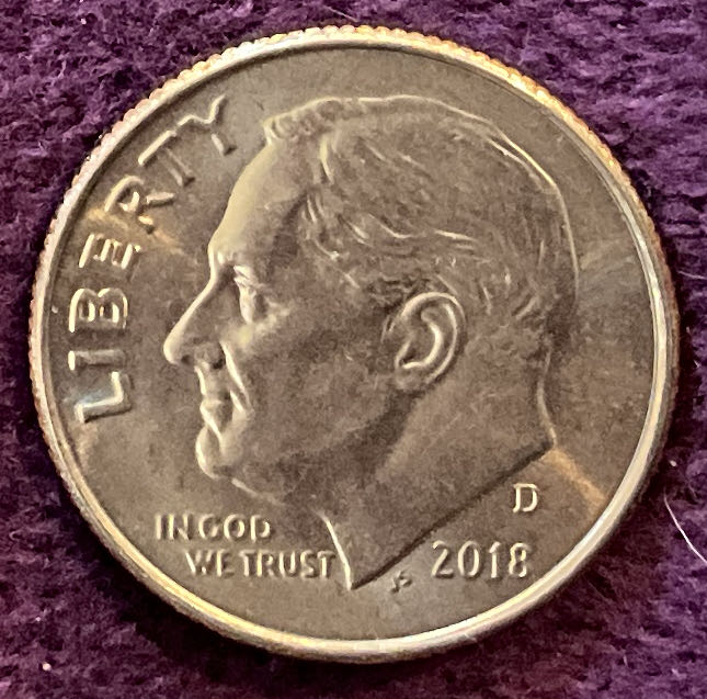 Dime 2018 D Roosevelt 2  coin collectible - Main Image 3