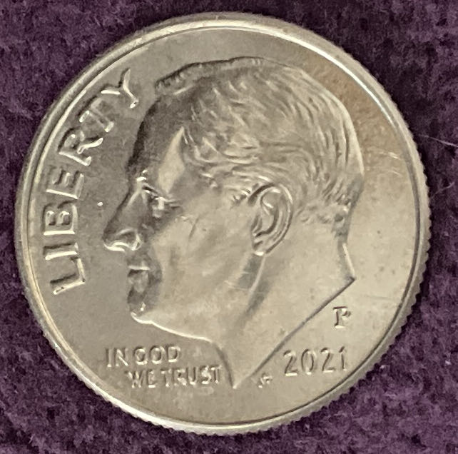 Dime 2021 P Roosevelt 1  coin collectible - Main Image 3