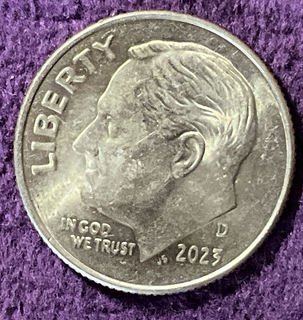 Dime 2023 D Roosevelt 1  coin collectible - Main Image 3