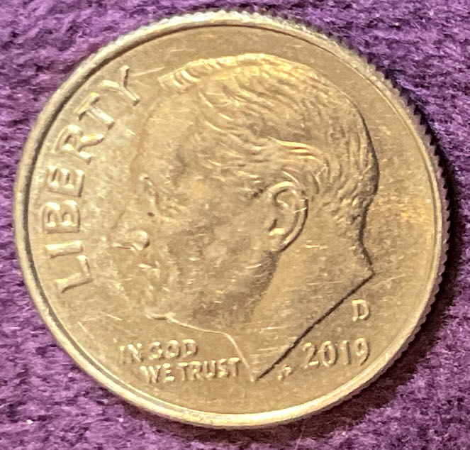 Dime 2019 D Roosevelt 10  coin collectible - Main Image 3