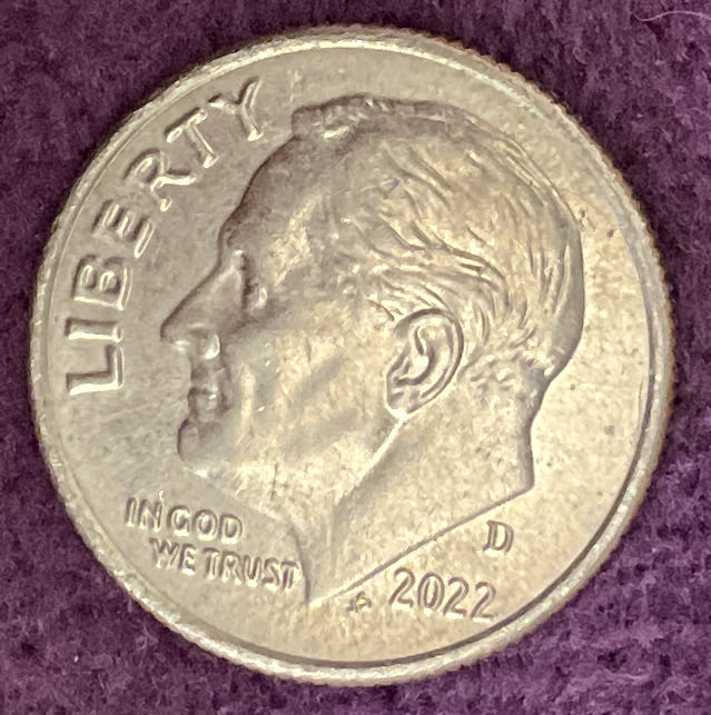 Dime 2022 D Roosevelt 10  coin collectible - Main Image 3