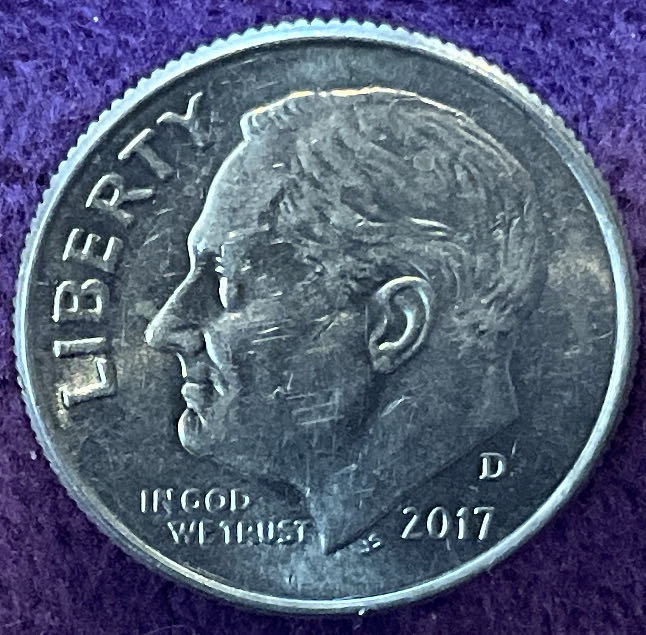 Dime 2017 D Roosevelt 3  coin collectible - Main Image 3