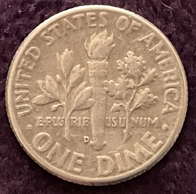 Dime 1948 D Roosevelt  coin collectible - Main Image 2