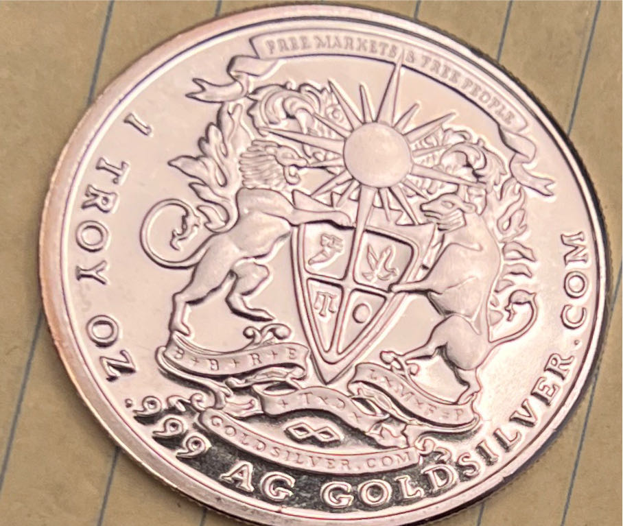 2015 1 oz Freedom Pegasus round  coin collectible - Main Image 2