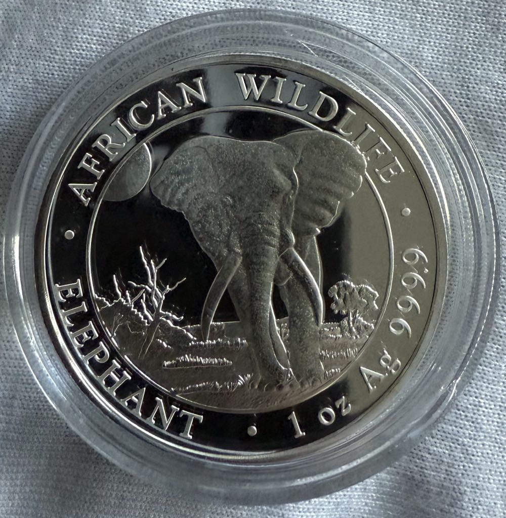 Somalia Elephant  coin collectible - Main Image 3