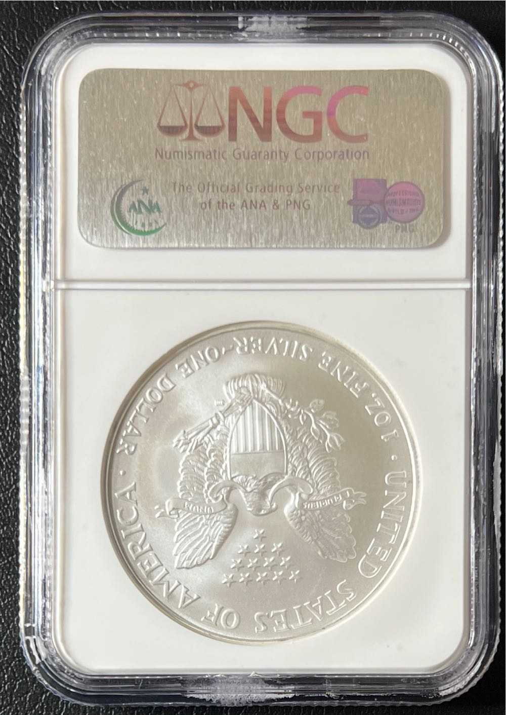 2007 American Silver Eagle MS 69  coin collectible - Main Image 2