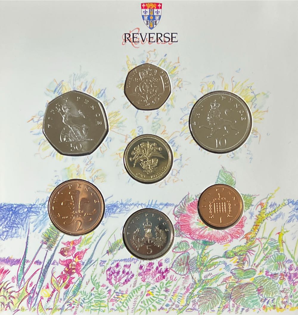 1989 United Kingdom Brilliant Uncirculated Coin Collection  coin collectible - Main Image 3