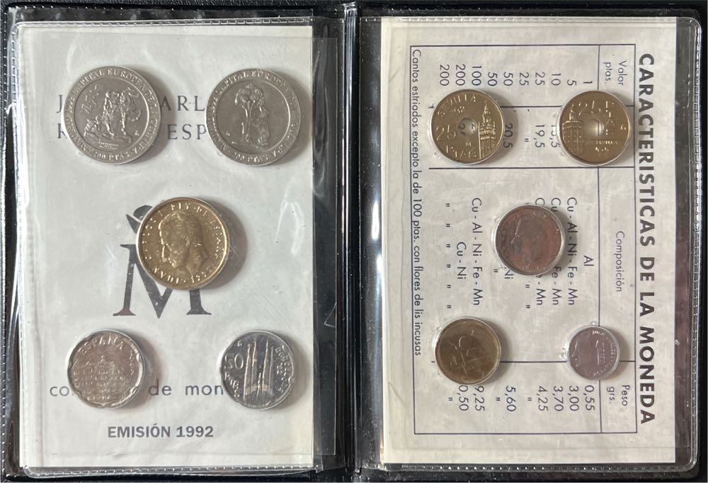 1992 Spanish Coin Collection Featuring King Juan Carlos I  coin collectible - Main Image 3