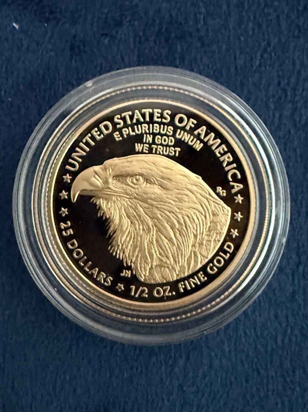 Gold American Eagle 1/2 oz 2021 T-2  coin collectible - Main Image 2