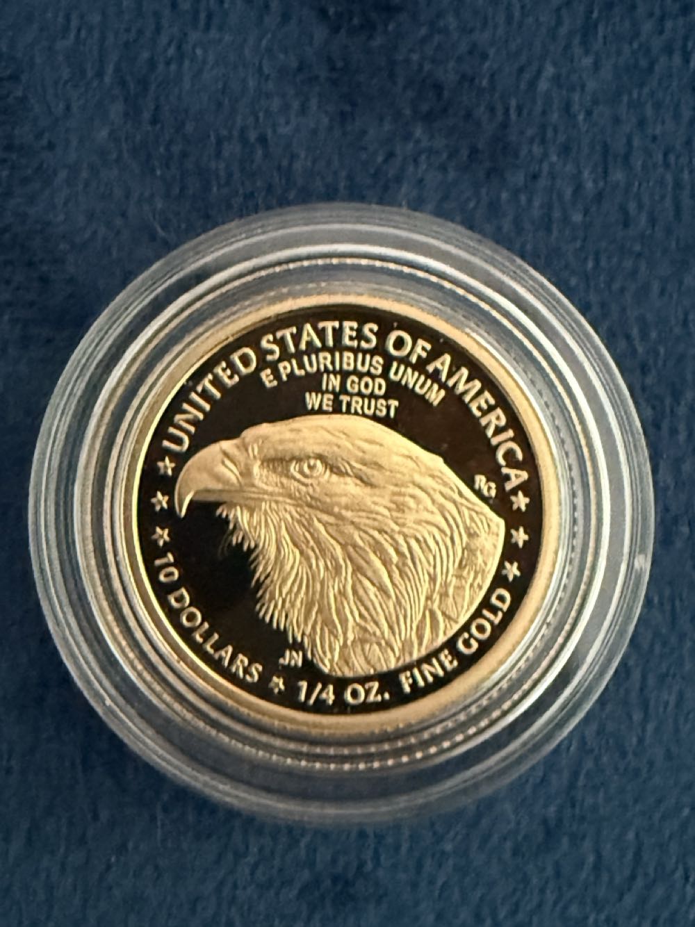 Gold American Eagle 1/4 oz 2021 T-2  coin collectible - Main Image 2