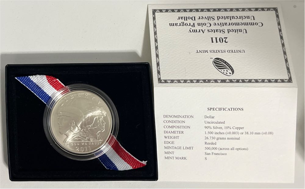 2011 US Army Commerative Coin  coin collectible [Barcode 704785250383] - Main Image 2