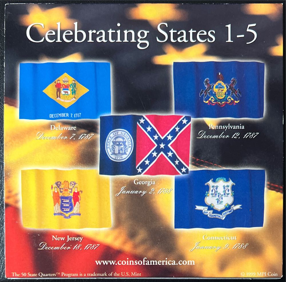 1999 State Quarters Limited Edition Set (5 States)   coin collectible - Main Image 2