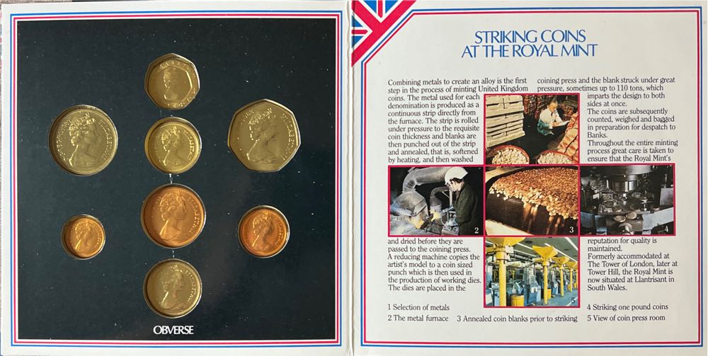 1983 United Kingdom Uncirculated Coin Set  coin collectible - Main Image 3