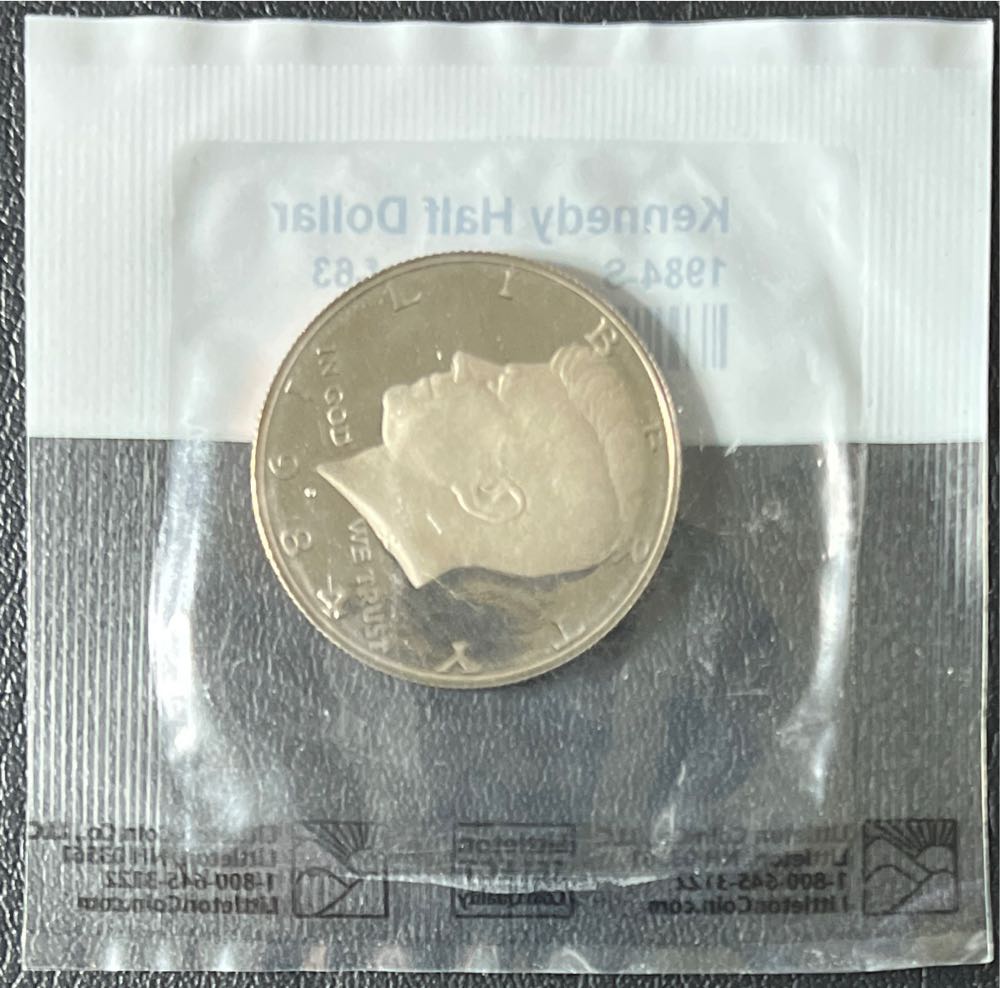 1984 S Kennedy Half Dollar  coin collectible - Main Image 2