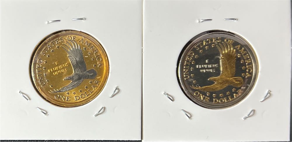 2000 P & D Native American Dollar Platinum Gold Highlighted Sacagawea   coin collectible - Main Image 2