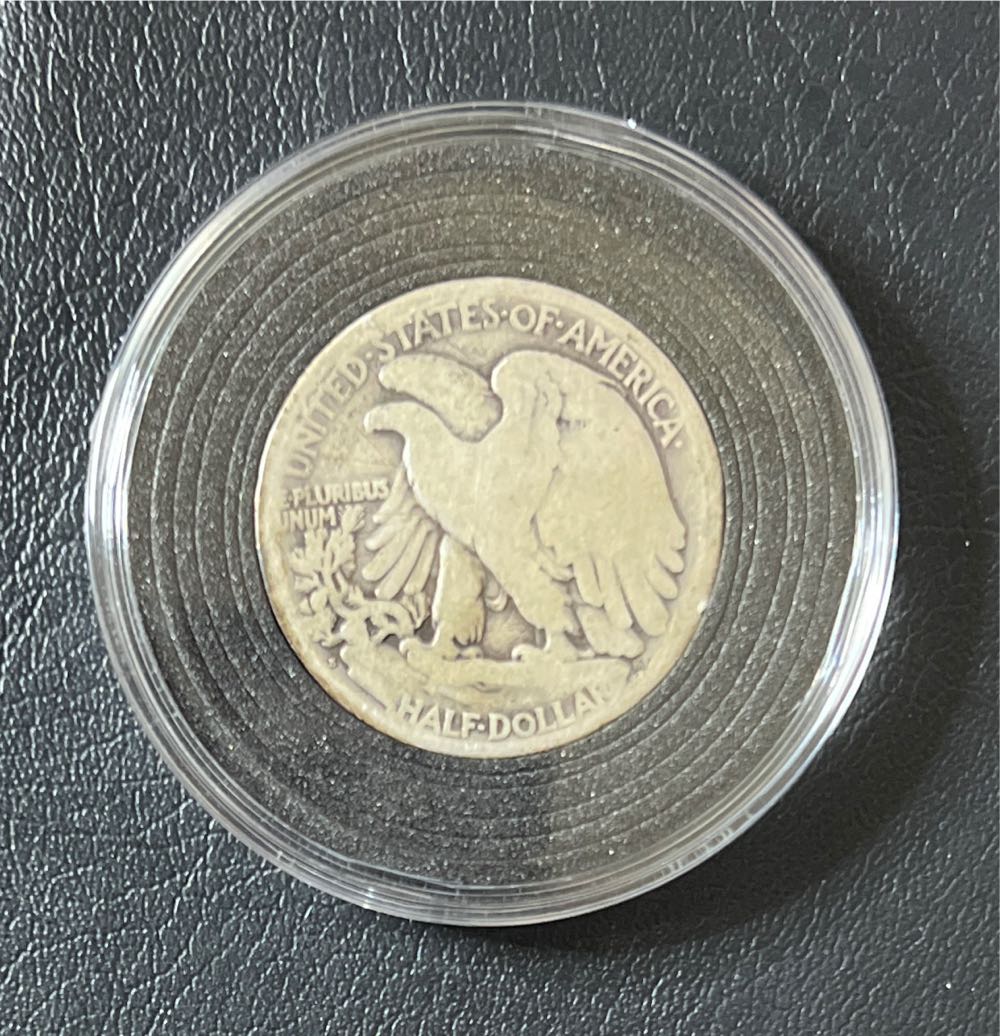 1921 S Walking Liberty Half Dollar  coin collectible - Main Image 2