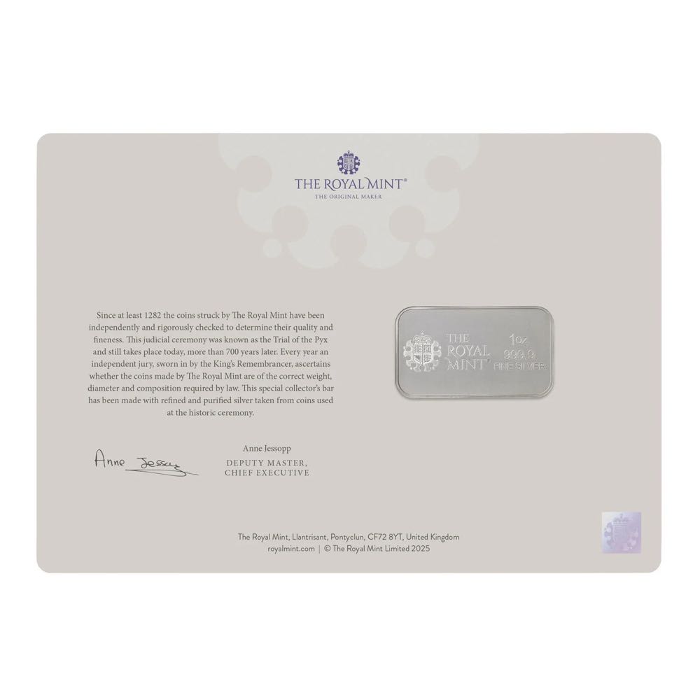 Trial of the Pyx 2024 Silver Bar  coin collectible - Main Image 2