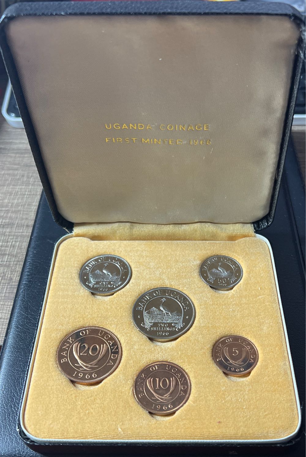 1966 First Minted Uganda Coinage  coin collectible - Main Image 2