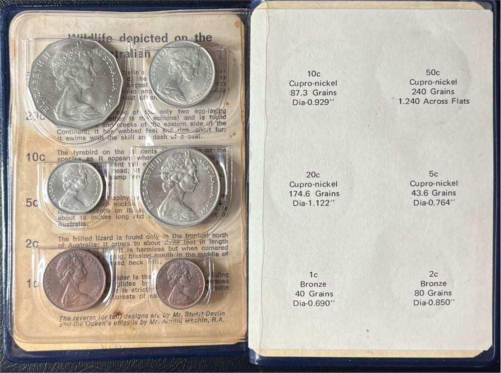 1969 Royal Australian Mint Coins  coin collectible - Main Image 3