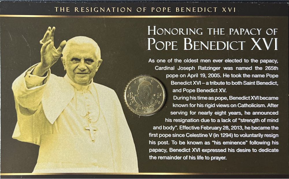 The Resignation of Pope Benedict XVI  coin collectible - Main Image 2