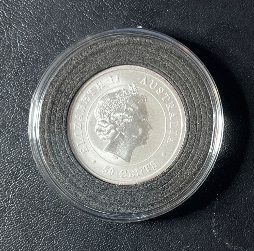 2014 Australia 50 Cent Great White Shark 1/2 Half Ounce .999 Silver Coin  coin collectible - Main Image 2