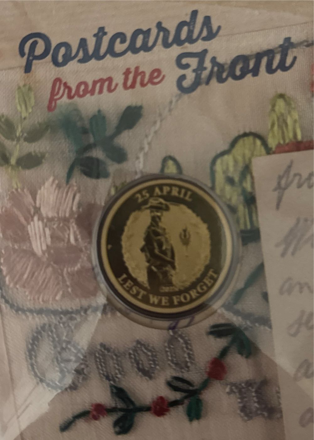 $1 Postcards From The Front Anzac Pnc  coin collectible [Barcode 9349766038409] - Main Image 2