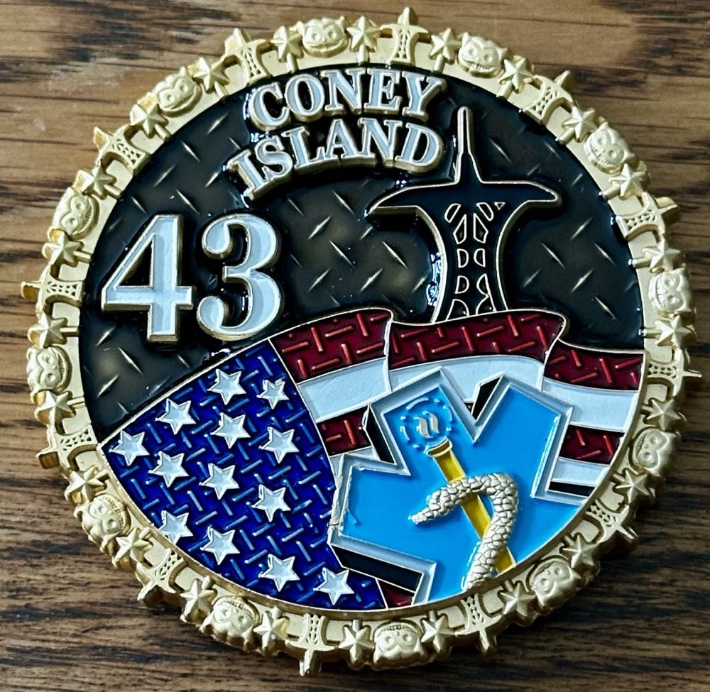 FDNY EMS Station 43  coin collectible - Main Image 2