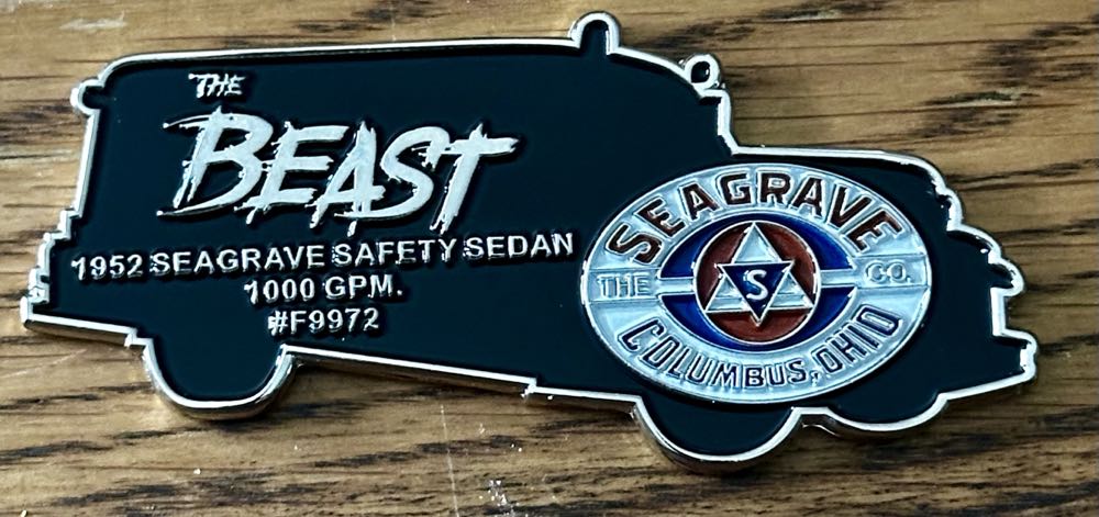 Detriot Seagrave Pumper  coin collectible - Main Image 2