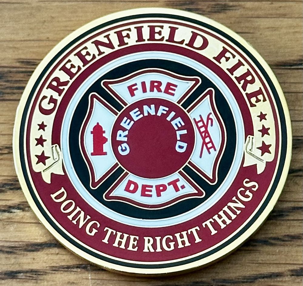 Greenfield, WI Fire  coin collectible - Main Image 2
