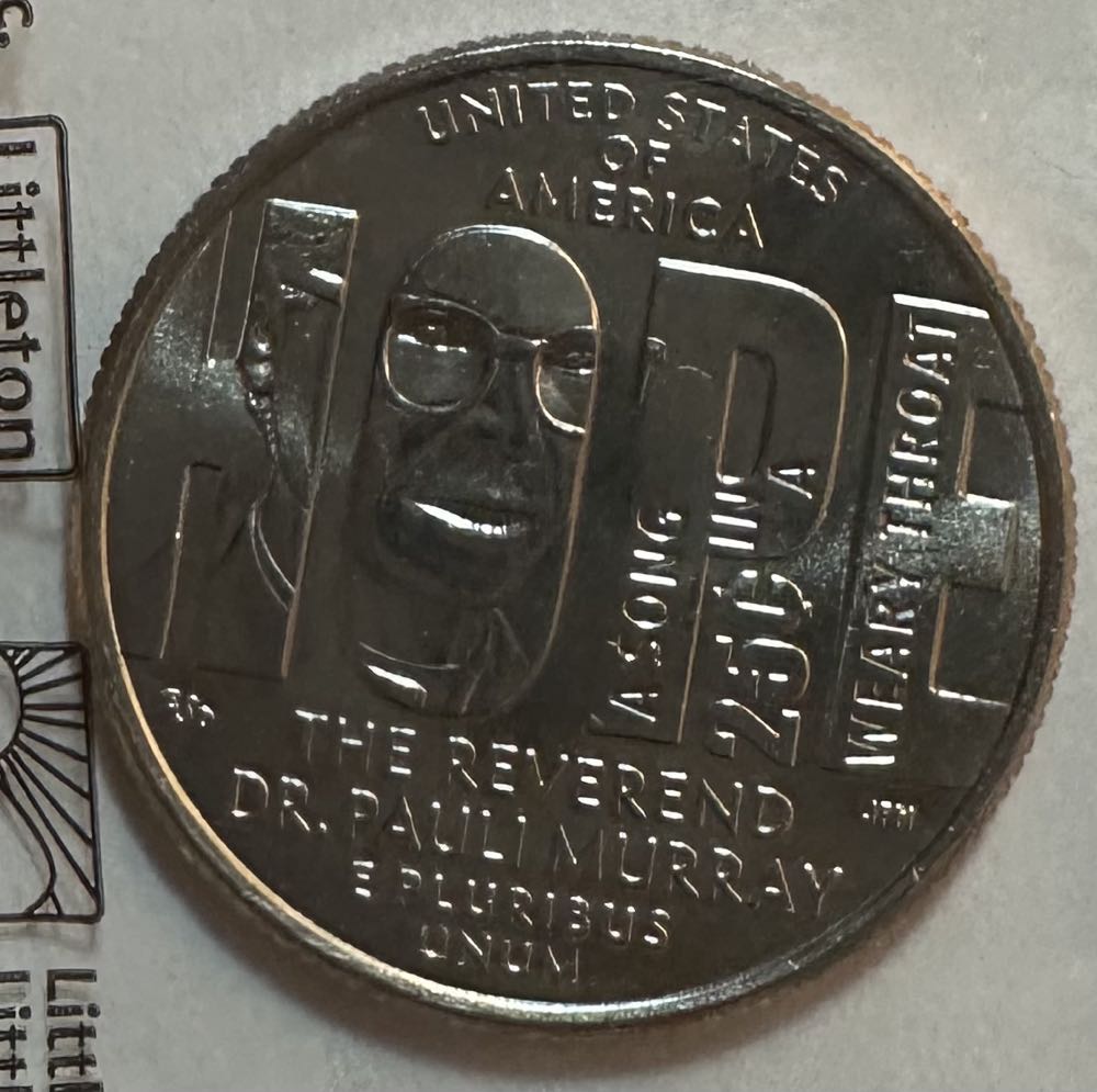 Quarter American Women- The Reverend Dr. Pauli Murray  coin collectible - Main Image 2