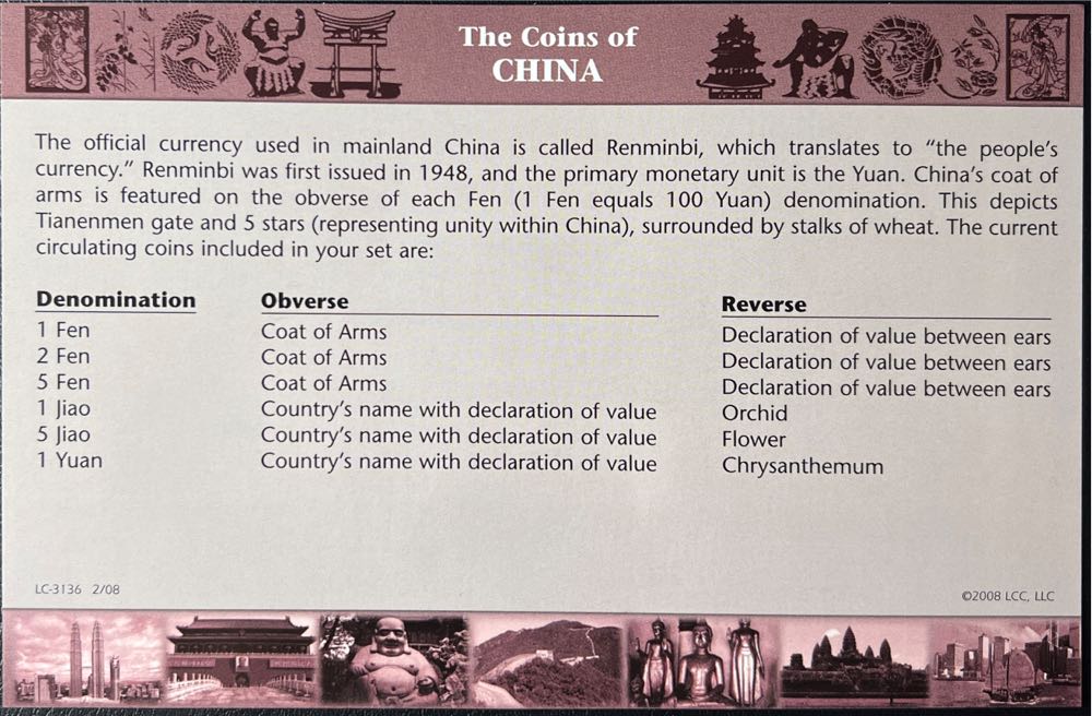 China Coin Set with Certificate  coin collectible - Main Image 3