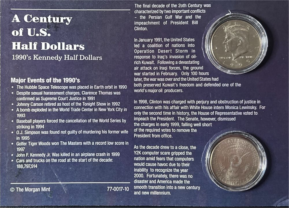 The 1990’s Kennedy Have Dollars  coin collectible - Main Image 2