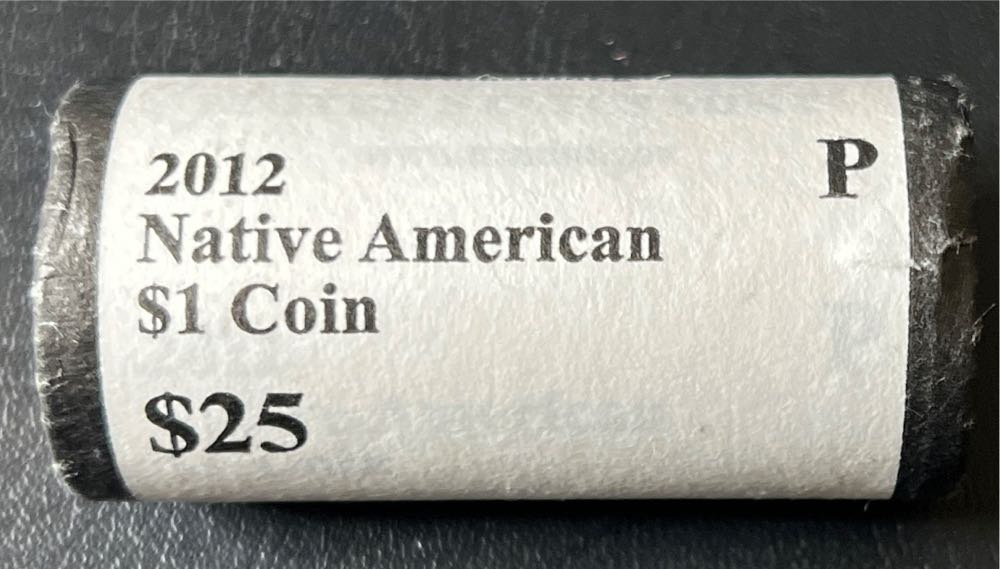2012 P Native American $1 Coin Uncirculated ROLL  coin collectible - Main Image 2