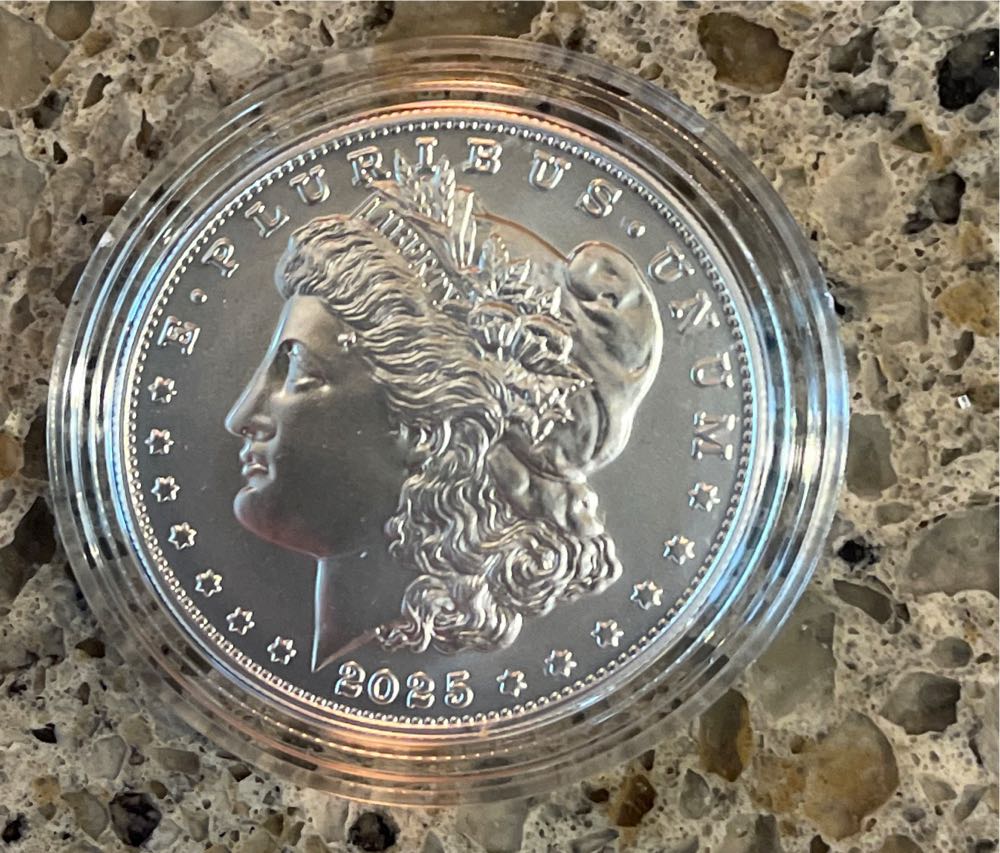 2025 (P) Morgan Silver Dollar Uncirculated  25XE  coin collectible [Barcode 704786670319] - Main Image 2