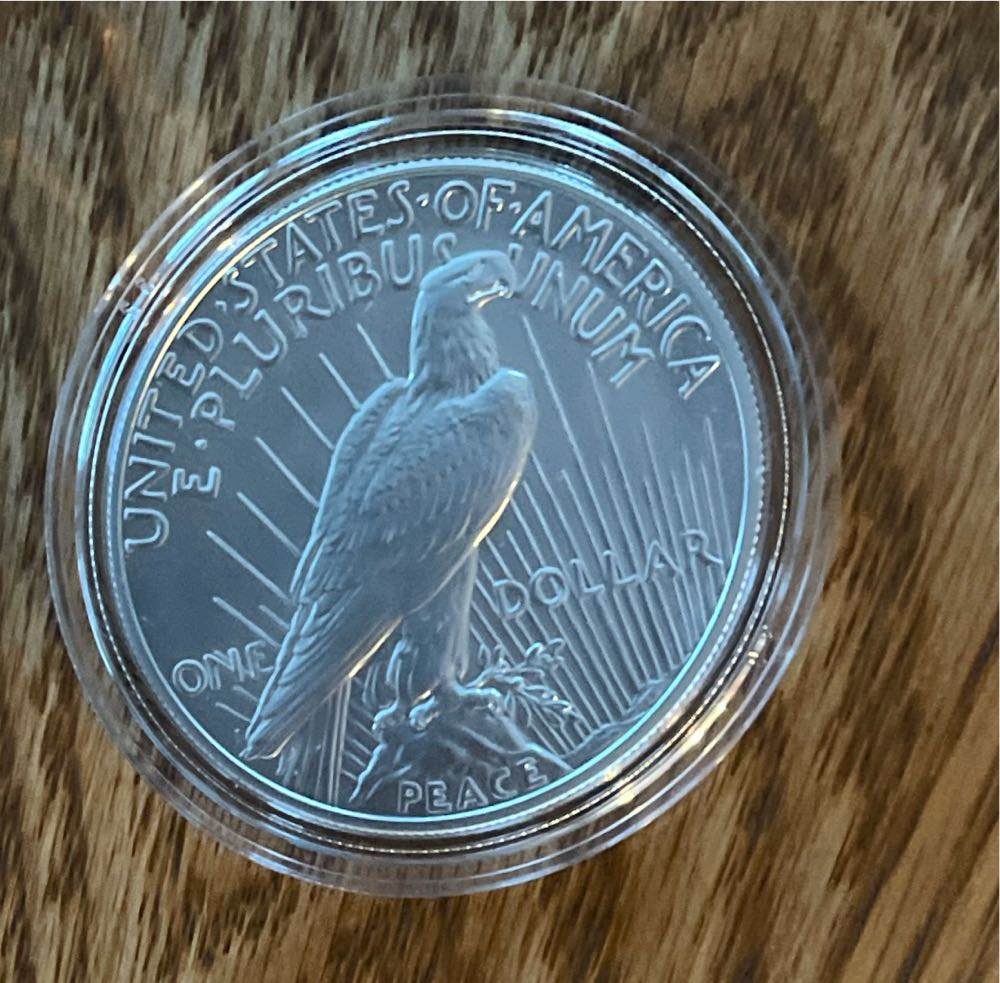 Peace Silver 2025-P US Mint Peace Silver Dollar Uncirculated 25XH  coin collectible [Barcode 704786670333] - Main Image 3