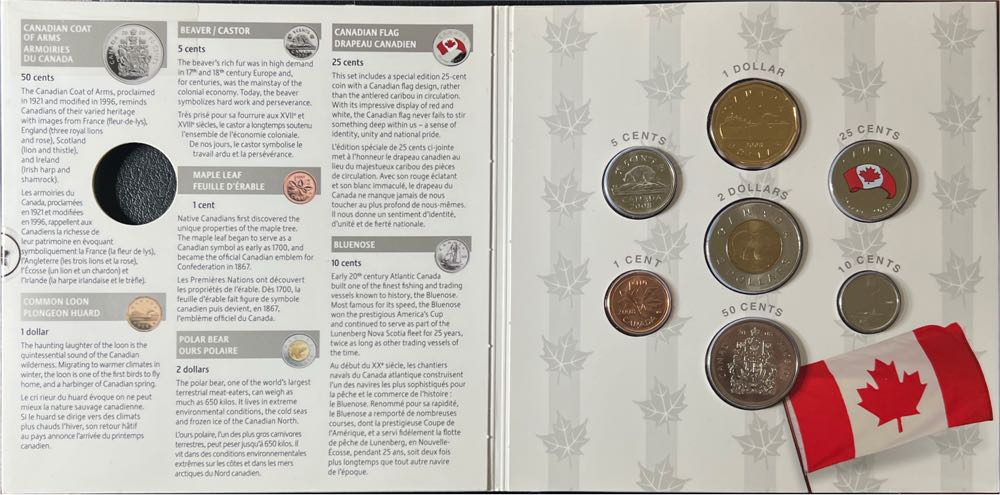 2008 RCM Canada Day Commemorative Gift Set With Colored Canada Flag Quarter  coin collectible - Main Image 2