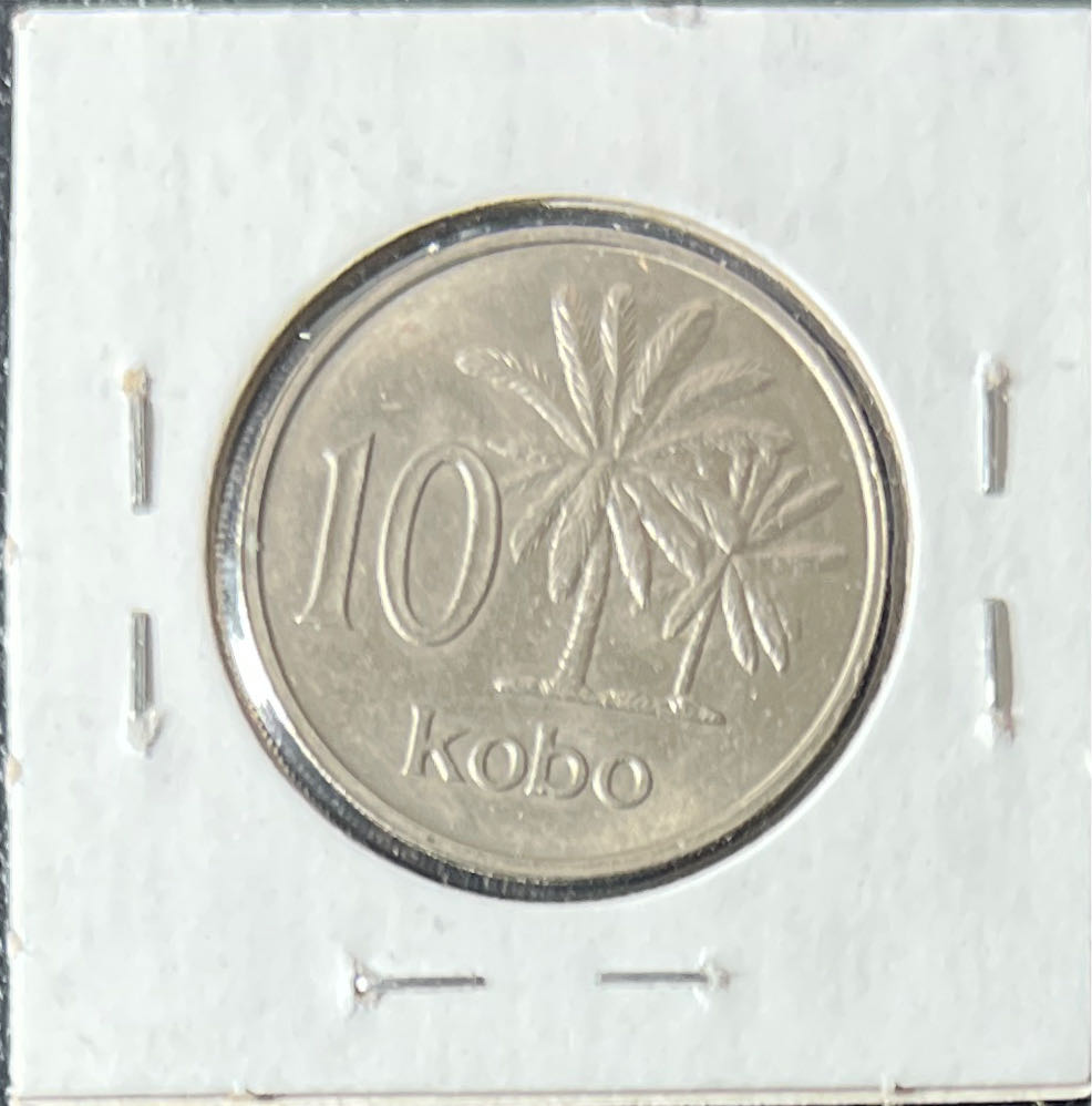 1973 Nigeria 10 Kobo  coin collectible - Main Image 2