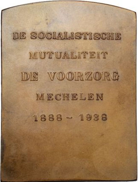 Socialistische Mutualiteit de Voorzorg Plaque  coin collectible - Main Image 2