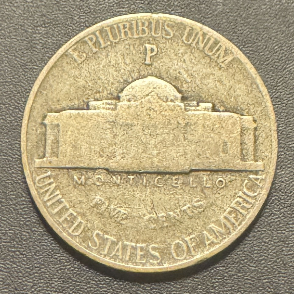 Jefferson Nickel - 1942 P  coin collectible - Main Image 2