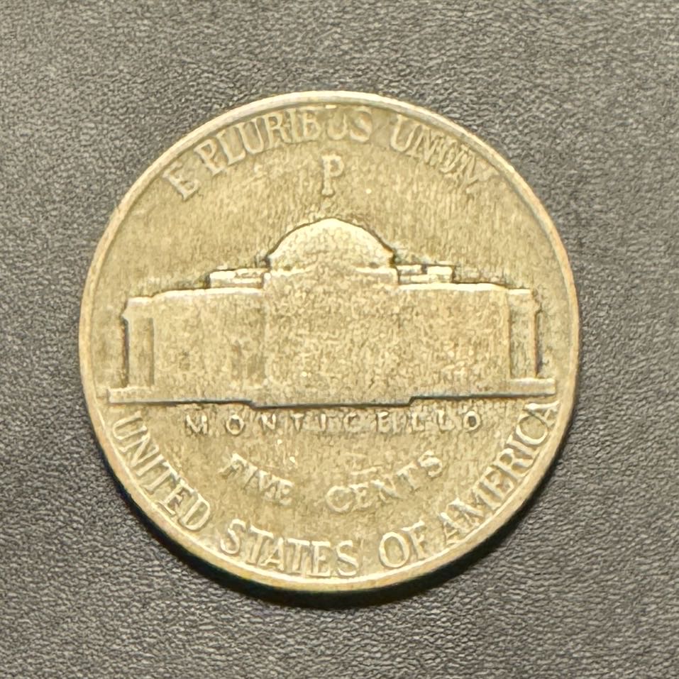 Jefferson Nickel - 1944 P  coin collectible - Main Image 2