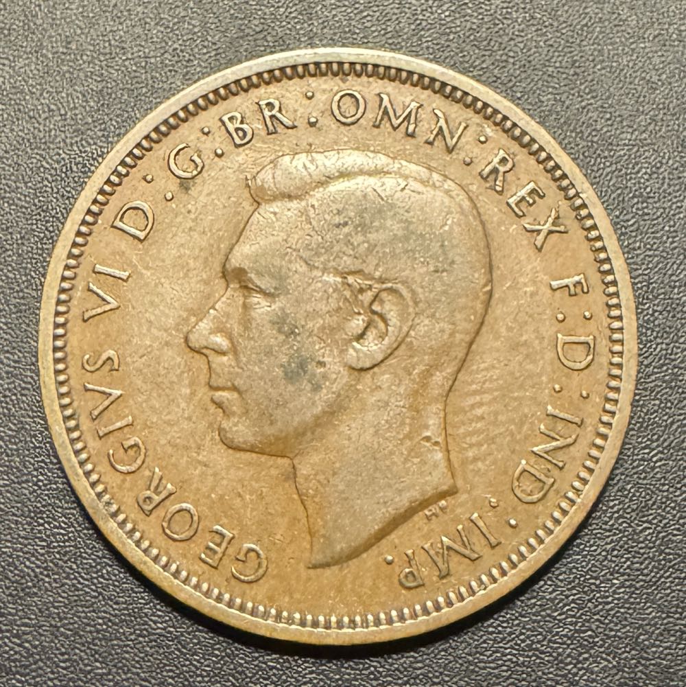 UK George VI - 1/2 Penny - 1941  coin collectible - Main Image 2